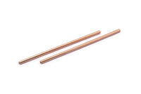 Himmeli Copper Tubes, 30 Raw Copper Tube Beads (2x60mm) D0253