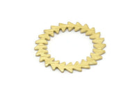 Brass Circle Blank, 2 Textured Raw Brass Circle Blanks, Brass Round, Stamping Blanks, Connectors, Findings (25x0.80mm) M02128