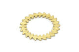 Brass Circle Blank, 2 Textured Raw Brass Circle Blanks, Brass Round, Stamping Blanks, Connectors, Findings (25x0.80mm) M02128