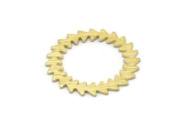 Brass Circle Blank, 2 Textured Raw Brass Circle Blanks, Brass Round, Stamping Blanks, Connectors, Findings (25x0.80mm) M02128
