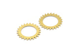 Brass Circle Blank, 2 Textured Raw Brass Circle Blanks, Brass Round, Stamping Blanks, Connectors, Findings (20x0.80mm) M02131