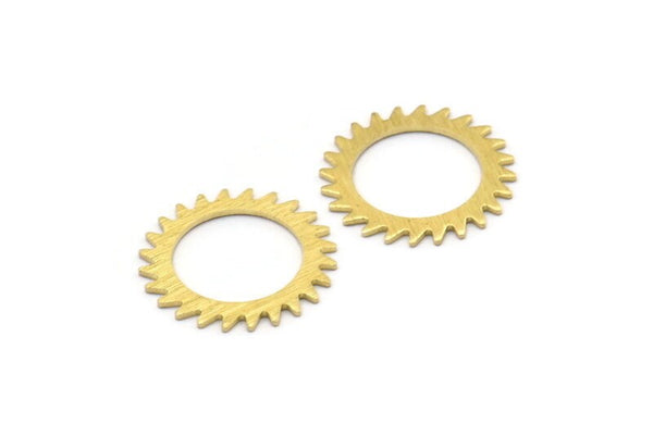 Brass Circle Blank, 2 Textured Raw Brass Circle Blanks, Brass Round, Stamping Blanks, Connectors, Findings (20x0.80mm) M02131