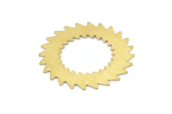 Brass Circle Blank, 2 Textured Raw Brass Circle Blanks, Brass Round, Stamping Blanks, Findings (42x0.80mm) M02154