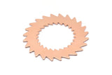 Copper Circle Blank, 2 Raw Copper Circle Blanks, Copper Round, Stamping Blanks, Findings (42x0.80mm) M02157