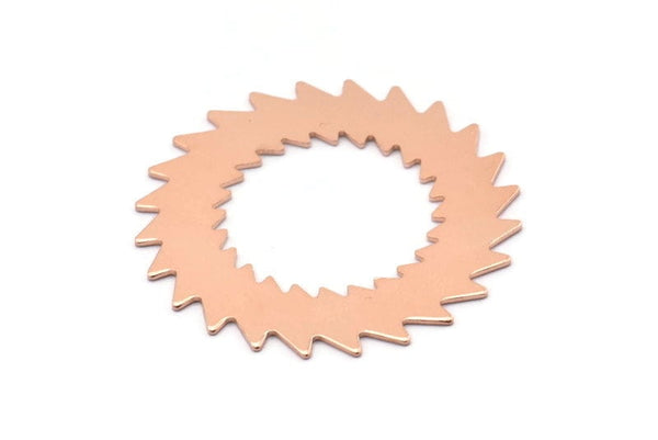 Copper Circle Blank, 2 Raw Copper Circle Blanks, Copper Round, Stamping Blanks, Findings (42x0.80mm) M02157