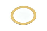 51mm Circle Blanks, 8 Raw Brass Circle Connector Blanks (51x0.70mm) D0516