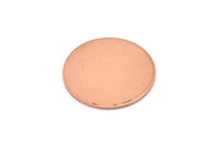 Copper Round Stamping Blank, 12 Raw Copper Stamping Blanks (20x0.80mm) D0501