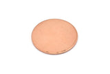 Copper Round Stamping Blank, 12 Raw Copper Stamping Blanks (20x0.80mm) D0501