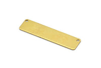Customized Name Bar, 10 Raw Brass Stamping Blanks (10x40x0.80mm) D0496