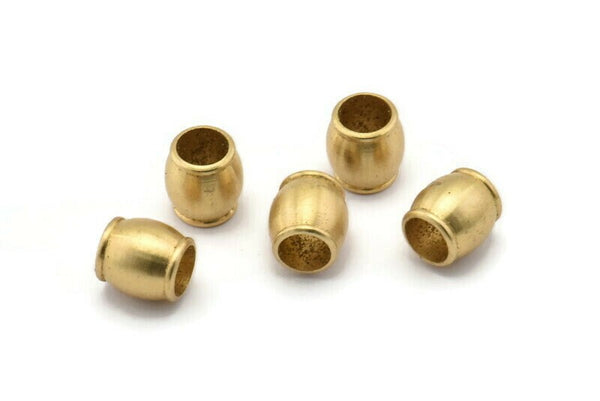 20 Pcs Raw Brass Industrial Findings, Spacer Beads (10x10 Mm) D0398