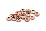 Rose Gold Bead Caps, 25 Rose Gold Tone Bead Caps (10x2mm) BS 1828