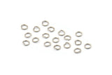 4mm Jump Ring - 200 Silver Brass Jump Rings (4mm) B0065