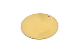 30mm Stamping Tag 10 Raw Brass Round Stamping Blanks (30x0.80mm) A0804