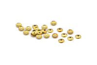 Brass Bead Cap, 200 Raw Brass Bead Caps (6mm) Brs 556 A0227