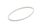 Silver Oval Connectors, 12 Silver Tone Oval Connectors, Rings, Findings (54x28x1.4x0.8mm) BS 2113