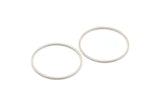 Silver Circle Connector, 50 Silver Tone Circle Connectors, Rings, Findings (28x0.8mm) BS 2100