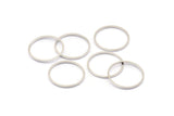Silver Circle Connector, 50 Silver Tone Circle Connectors, Rings, Findings (17x0.80mm) BS 2416