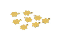 Brass Windmill Charm, 100 Raw Brass Windmill Charm With 1 Loop,Pendants, Findings (12x8mm) E195