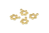 Brass Windmill Charm, 100 Raw Brass Windmill Charm With 1 Loop,Pendants, Findings (12x8mm) E295
