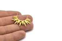 Pirinç Sunny Kolye, 2 Halka, Bulgular, Tılsımlar ile 2 Ham Pirinç Sunny Etnik Kolye (28x36x4mm) BS 2304