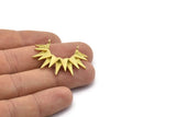 Pirinç Sunny Kolye, 2 Halka, Bulgular, Tılsımlar ile 2 Ham Pirinç Sunny Etnik Kolye (28x36x4mm) BS 2304