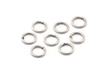 9 mm Jump Ring - 50 Antique Silver Plated Round Jump Rings (9x1.2mm) A0370 H184