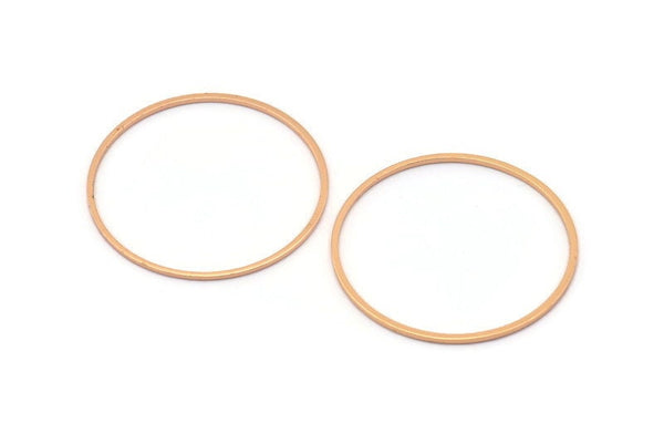 Gül Altın Yüzükler, 8 Gül Altın Daire Bağlantı Parçası (35x1x1mm) BS 1087 Q0044