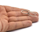 Claw Ring Settings, 2 Antique Silver Plated Brass 4 Claw Ring Blanks for Natural Stones N0118 H0431