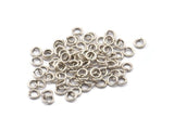 5mm Jump Ring, 250 Antique Silver Plated Brass Jump Rings (5x1mm) A0323 H0482