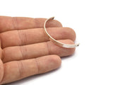 Silver Modern Pendant, 5 Antique Silver Plated Brass Semi Circle Modern Pendant for Minimalistic Jewelries (45x25x4x1mm) BS 1734 H0542