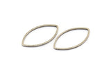 Silver Marquise Ring, 25 Antique Silver Plated Brass Marquise Ring, Connector, Charms (14x25x0.9mm) D0064 H0648