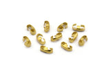 Brass Chain Connector, 50 Raw Brass Chain Connectors, Findings (7x2mm) Brs 530 L013