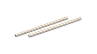 Geometric Tube Beads, 12 Antique Silver Plated Brass Huge Square Tubes (2x50mm) Bs 1571 H0681