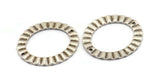 Silver Oval Charm, 4 Antique Silver Plated Brass Wavy Oval Connectors With 2 Holes, Findings (33x28x1mm) D917 H0779