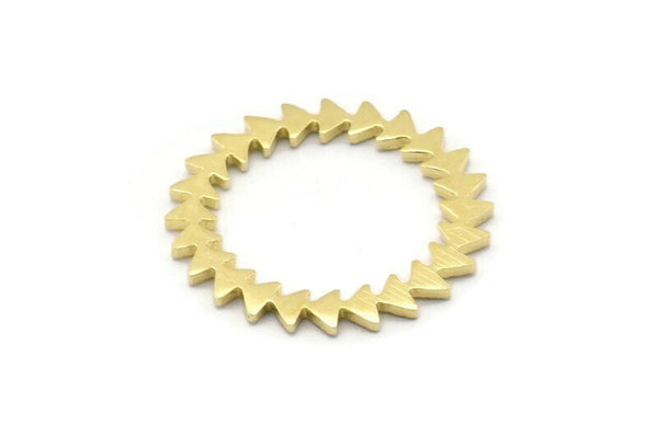Brass Circle Blank, 4 Raw Brass Circle Blanks, Brass Round, Stamping Blanks, Findings (28x1.2mm) N1621