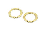Brass Circle Blank, 4 Raw Brass Circle Blanks, Brass Round, Stamping Blanks, Findings (28x1.2mm) N1621