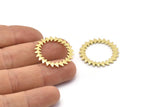 Brass Circle Blank, 4 Raw Brass Circle Blanks, Brass Round, Stamping Blanks, Findings (28x1.2mm) N1621