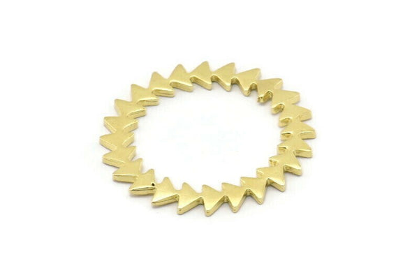 Brass Circle Blank, 2 Raw Brass Circle Blanks, Brass Round, Stamping Blanks, Findings (33x1.2mm) N1627