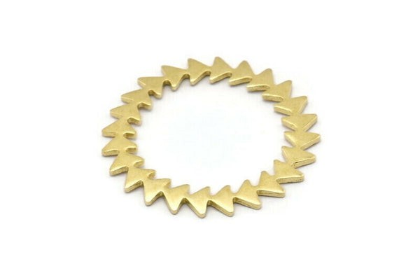 Brass Circle Blank, 2 Raw Brass Circle Blanks, Brass Round, Stamping Blanks, Findings (42x1.2mm) N1629