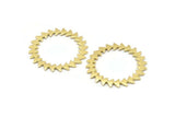 Brass Circle Blank, 2 Raw Brass Circle Blanks, Brass Round, Stamping Blanks, Findings (42x1.2mm) N1629