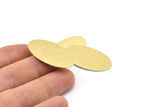 Brass Oval Blank, 8 Textured Raw Brass, Brass Blanks, Brass Oval Blanks (35x19x0.80mm) M02187