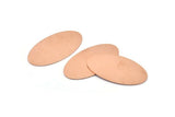 Copper Oval Blank, 8 Raw Copper, Copper Blanks, Copper Oval Blanks (35x19x0.80mm) M02181