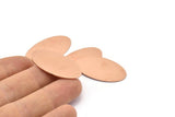 Copper Oval Blank, 8 Raw Copper, Copper Blanks, Copper Oval Blanks (35x19x0.80mm) M02181