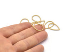 Brass Drop Connector, 50 Raw Brass Drop Connectors (14x22x1mm) Bs 1139