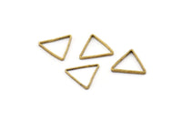 Brass Empty Triangles, 100 Raw Brass Empty Triangles (10.50x1mm) BS 1147