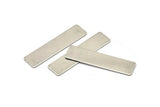 Steel Rectangle Blank, 12 Steel Rectangle Blanks, Stamping Blanks (40x10x0.70mm) M02235