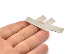 Steel Rectangle Blank, 12 Steel Rectangle Blanks, Stamping Blanks (40x10x0.70mm) M02235
