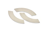 Steel Rectangle Blank, 12 Steel Rectangle Stamping Blanks (50x10x0.70mm) M02238
