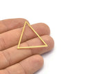 Brass Blank Triangles, 6 Raw Brass Triangles (39x39x31mm) Bs-1308
