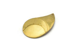 Raw Brass Drop, 12 Raw Brass Drop Charms, Findings (30x18mm) Bs 1283